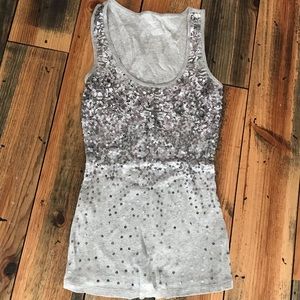 Sequin tank top